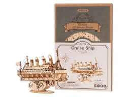 RoboTime 3D dřevěná skládačka Zaoceánský parník